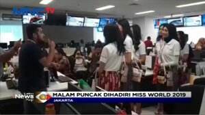 34 Finalis Miss Indonesia Berkunjung ke MNC Media Grup di INews Center Jakarta Pusat