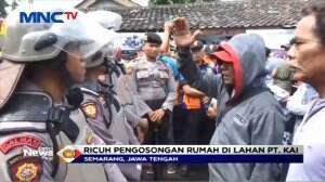 Pengosongan Paksa Rumah Di Tanah Milik PT KAI Berakhir Ricuh