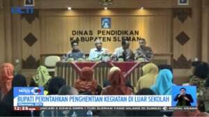 Bupati Minta Seluruh Kepala Sekolah Di Sleman Pemberhentian Kegiatan Luar Sekolah