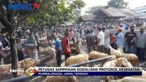 Gugus Tugas Covid-19 Razia Kerumunan Warga di Pasar Hewan Purbalingga