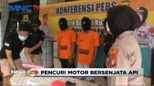 Bersenjata Api, Dua Pencuri Sepeda Motor Ditangkap Polisi