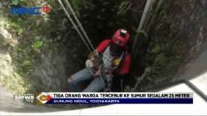 3 Orang Tercebur Dalam Sumur 25 Meter, 2 Orang Tewas Kehabisan Oksigen