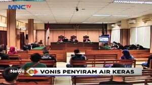 Dua Pelaku Penyiram Air Keras Novel Divonis 2 dan 1,5 Tahun