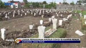 Makam Khusus Covid-19 Surabaya Hampir Penuh