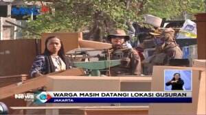 Pasca Digusur, Warga Masih Mendatangi Lokasi di Kawasan Sunter