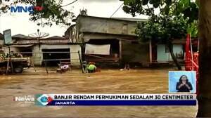Banjir Luapan Sungai Ciliwung Rendam 30 Centimeter Pemukiman Cipinang Jakarta