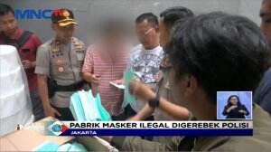 Sebuah Pabrik Rumahan di Kalibaru Jakarta Pembuat Masker Ilegal Digrebek Polisi