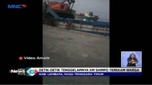 Detik-Detik Tenggelamnya Kapal Tol Laut Pengangkut Semen di Nusa Tenggara Timur