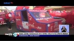 Spekta Merah Gelar Pawai Kendaraan Hias dan Raih Rekor Muri