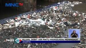 Hujan Deras, Sampah di Pintu Air Manggarai Menumpuk
