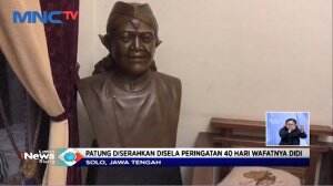 Peringatan 40 Hari Berpulang, Seniman Di Solo Hadiahkan Patung Wajah Didi Kempot Untuk Keluarga