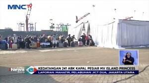 241 WNI ABK MV Island Princess Tiba di Jakarta Utara Akan Jalani Isolasi