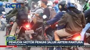 Pemudik Motor Padati Jalur Pantura