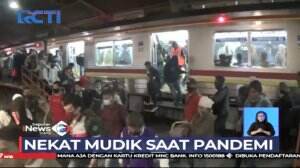 Ribuan Pemudik Nekat Mudik Saat Pandemi Di Stasiun Rangkas Bitung