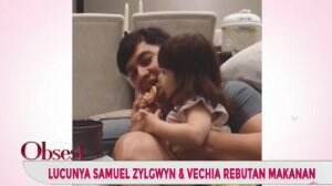 Gemes! Ini Potret Samuel Zylgwyn Saat Berebut Makanan Dengan Sang Anak