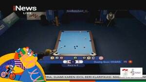 Edward Melakukan Kick Shot 2 Ban Yang Apik Di Biliar 10 Ball Pool Single Putra Sea Games 2019