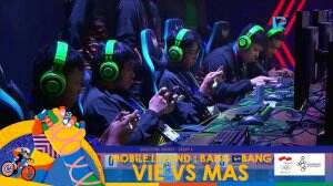 Skor Imbang! Simak Keseruan Pertandingan Esports Mobile Legends Bang Bang antara Malaysia vs Vietnam.