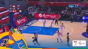 Tim Basket Indonesia Taklukan Malaysia Di Babak Penyisihan SEA Games 2019