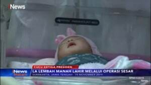 La Lembah Manah, Cucu Ketiga Jokowi Lahir