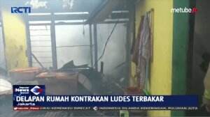 Kebakaran! 8 Rumah Kontrakan Ini Ludes
