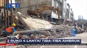 Ruko di Jakarta Pusat Ambruk Tiba-Tiba Menimpa Sepeda Motor