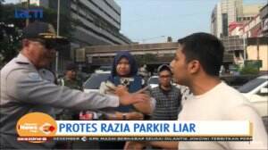 Adu Mulut Mewarnai Razia Parkir Liar