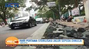 Jalur Sepeda Diberlakukan, Masih Banyak Pengguna Motor Melanggar