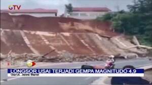 Tembok Penahan Tanah Longsor Di Garut, Jawa Barat