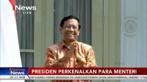 Senyum Sumringah Mahfud MD Jadi Menteri