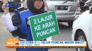 Uji Coba Jalur 2 - 1, Jalur Puncak Masih Macet