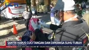 Puluhan Santri Mudik, Diperiksa Tim Satgas COVID19 Di Tuban, Jawa Timur