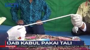 Unik! Di Tengah Pandemi COVID-19, Ijab Kabul Dilakukan Menggunakan Tali