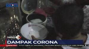 Terdampak Korona, Satu Keluarga Makan Nasi Garam