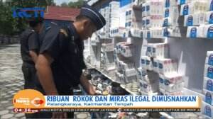 Rugikan Negara Lebih Rp300 Juta, Bea Cukai dan Kejaksaan Musnahkan Ribuan Rokok serta Miras Ilegal