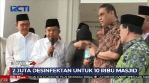 2 Juta Desinfektan Dibagikan Gratis Untuk Menjaga Kebersihan Masjid