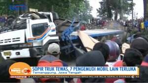 Rem Blong, Truk Tronton Tabrak Lima Kendaraan