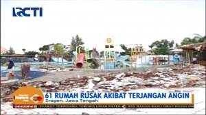 Dahsyatnya Terjangan Angin, Waterboom di Sragen Porak Poranda