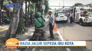 Jalur Sepeda Masih Belum Steril, Dishub Gelar Razia , Dendanya? 250rb - 500rb Rupiah