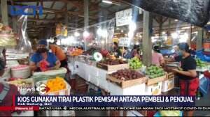 Pasar di Bali Bertirai Plastik, Pembeli dan Pedagang Wajib Ikuti Protokol Kesehatan
