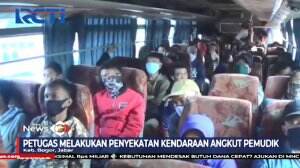 Ratusan Warga Masih Nekat Mudik, Tanpa Kompromi Petugas Minta Pemudik Putar Arah
