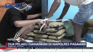 Sempat Buang Karung Ganja, Polisi Ringkus Kurir Dengan Tembakan