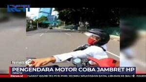 Viral Jambret Gagal Curi Handphone Pengguna Skuter Listrik