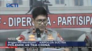 Terkait 49 TKA China ke Indonesia, Kapolda Sultra Sebut Data TKA Bukan Pekerja Baru PT VDNI