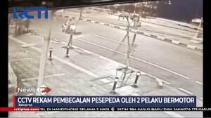 Pesepeda Menjadi Korban Pembegalan Terekam CCTV