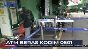 ATM Beras di Kemayoran Salurkan Bantuan 1,5 Kg Beras untuk Seribu Kepala Keluarga