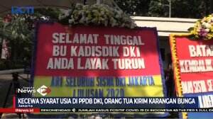 Kisruh PPDB Online, Karangan Bunga Kekecewaan Penuhi Halaman Balai Kota DKI Jakarta