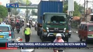 PSBB Transisi Jakarta, Arus Lalu Lintas Meningkat 70 Persen