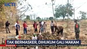 Tidak Pakai Masker, Masyarakat Dihukum Menggali Kubur untuk Jenazah Covid-19