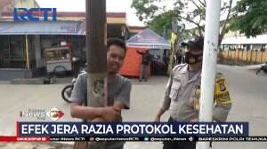 Langgar Protokol Kesehatan Diberikan Sanksi Peluk Tiang