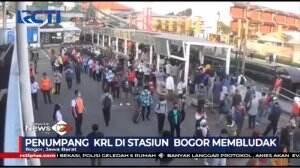 Tak Ada Sosial Distancing, Penumpang KRL Stasiun Bogor Membludak